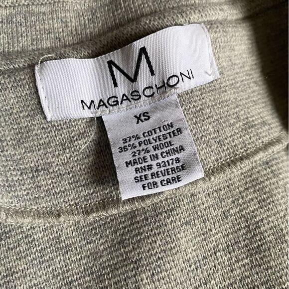 Magaschoni Open Front Wool Blend Sweater Cardigan - Picture 8 of 8